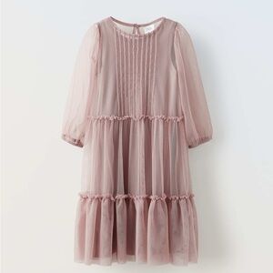 Zara Blush Pink Kids Formal Dress